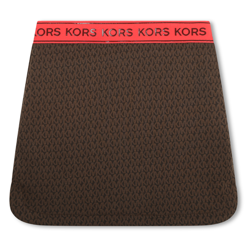 Zip-pocket printed skirt MICHAEL KORS 
                    GIRL
