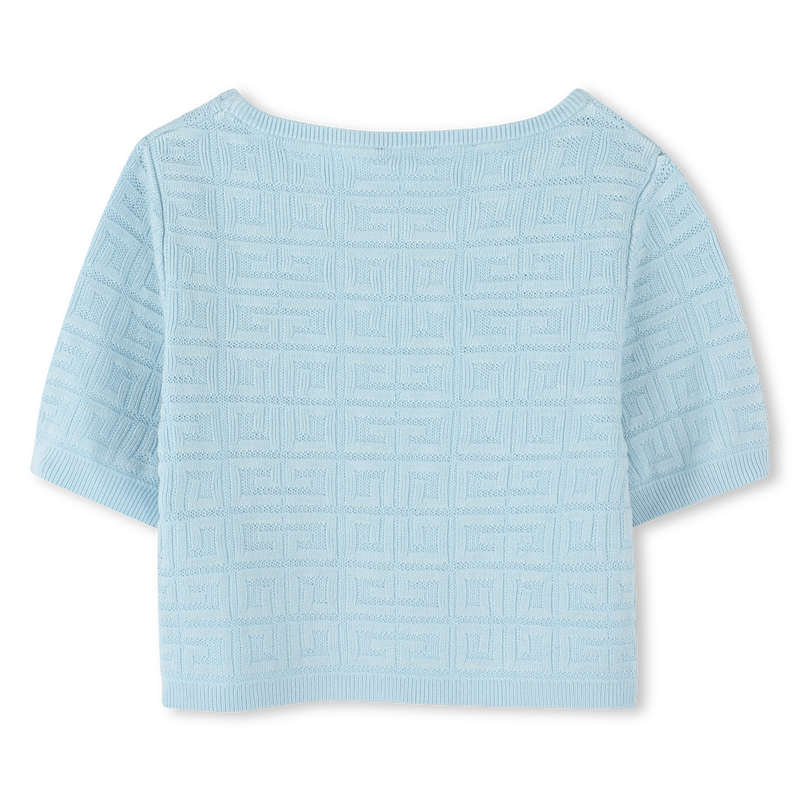Short-sleeved 4G motif sweater GIVENCHY 
                    GIRL