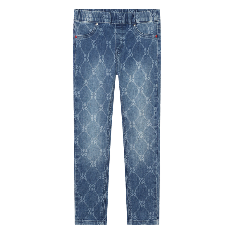 Slim-Fit Printed Jeans HUGO 
                    GIRL