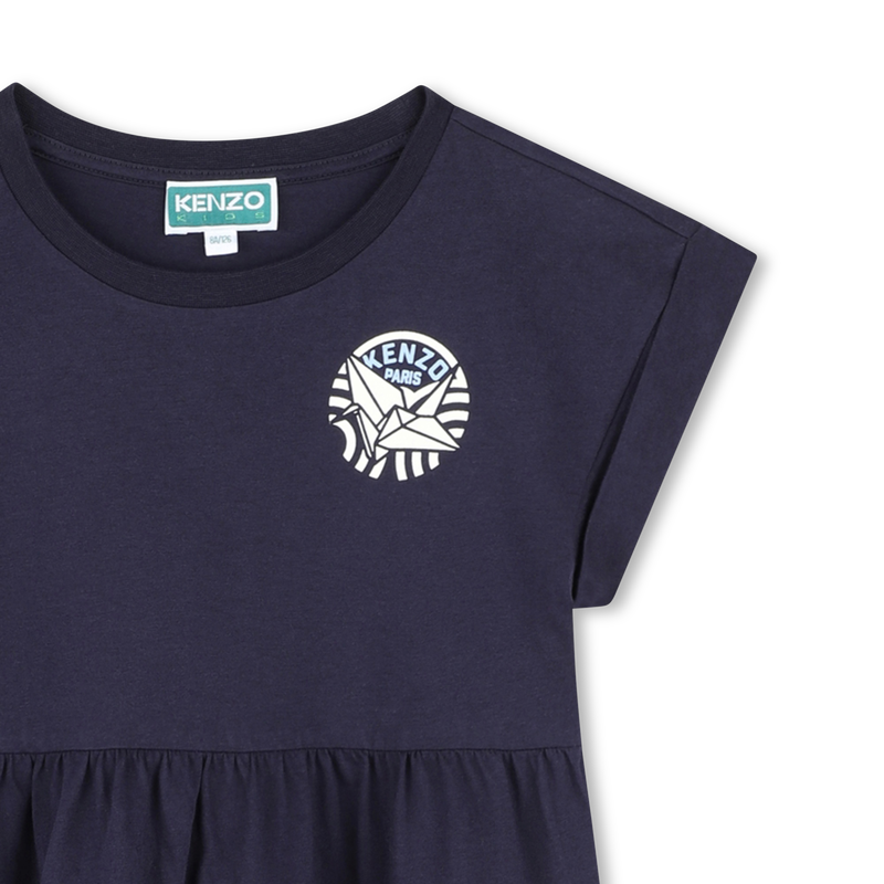 Dress with cutout waist panel KENZO KIDS 
                    GIRL