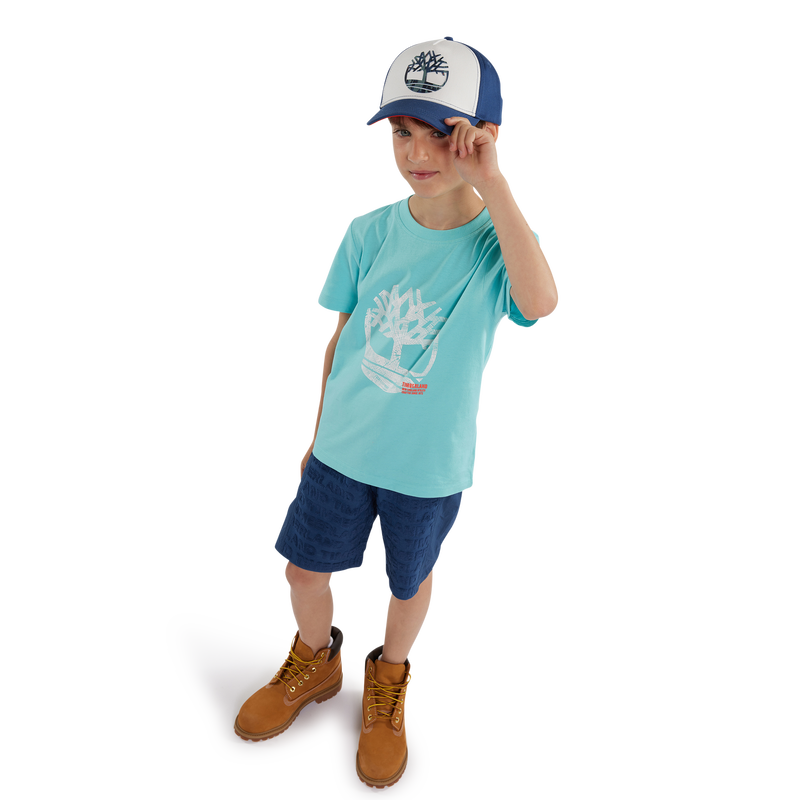 Short-Sleeved Cotton T-Shirt TIMBERLAND 
                    BOY