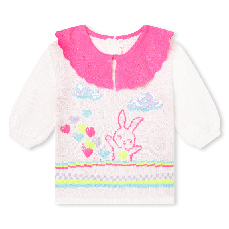 Contrast collar sweater dress BILLIEBLUSH 
                    GIRL