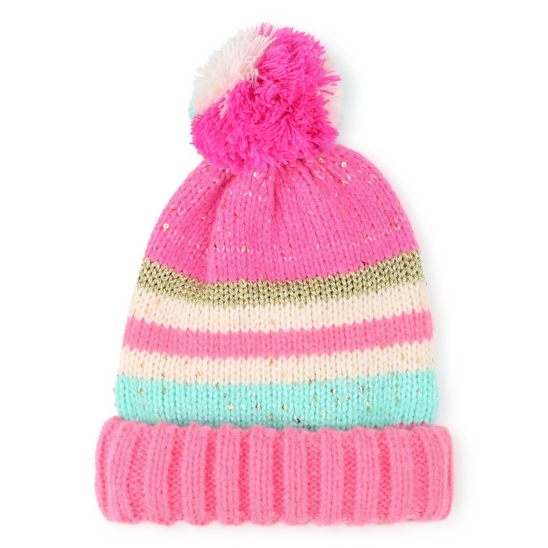 Striped Pom-Pom Hat BILLIEBLUSH 
                    GIRL