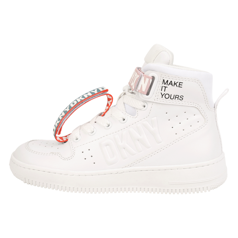 Leather lace-up sneakers DKNY 
                    UNISEX