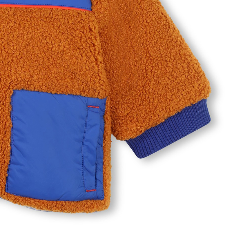 Two-Tone Bi-Material Coat CARREMENT BEAU 
                    BOY