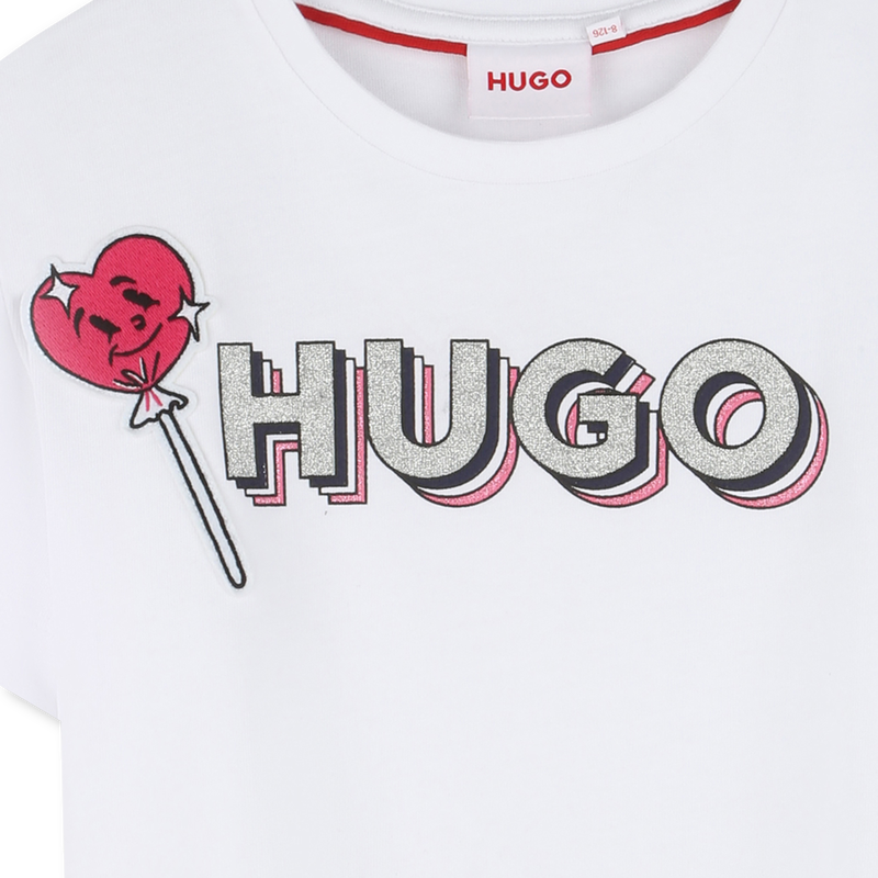 Sequined Patch T-Shirt HUGO 
                    GIRL