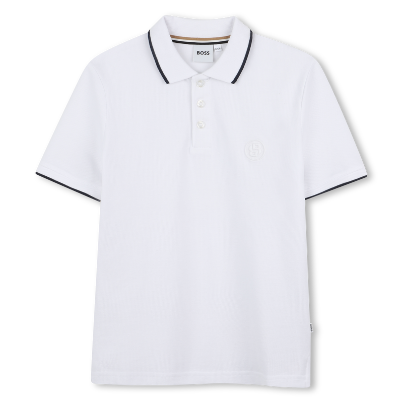 Straight cotton polo shirt BOSS 
                    BOY