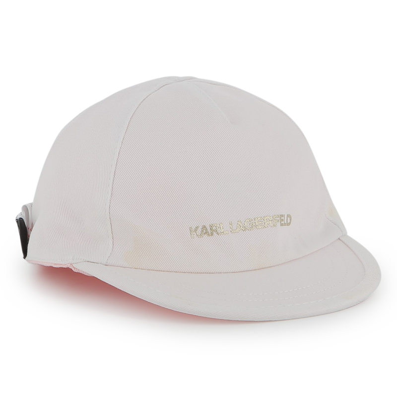 Reversible cotton cap KARL LAGERFELD KIDS 
                    GIRL