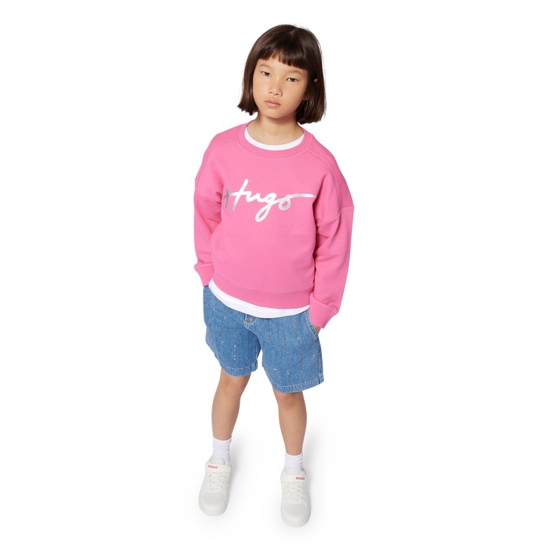 Fleece sweatshirt HUGO 
                    GIRL