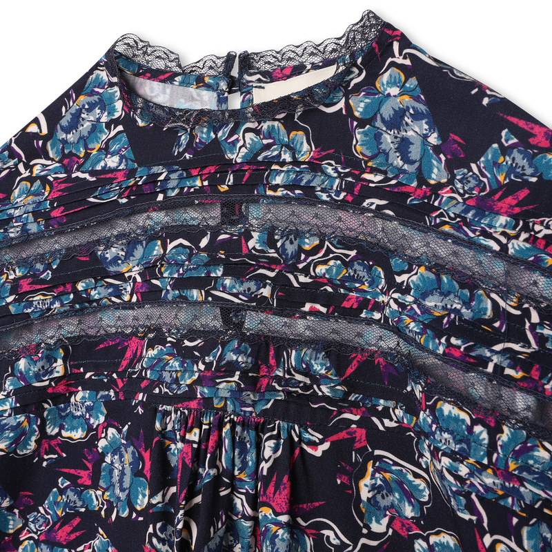 Lace-detail patterned blouse ZADIG & VOLTAIRE 
                    GIRL