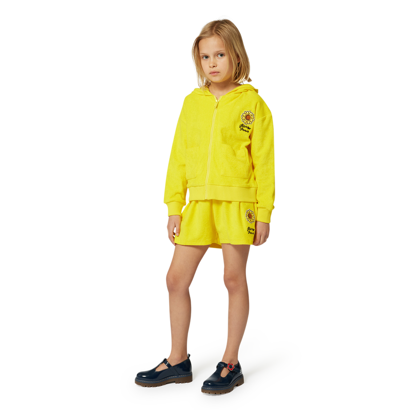 Terry cloth zip-up sweater KENZO KIDS 
                    GIRL