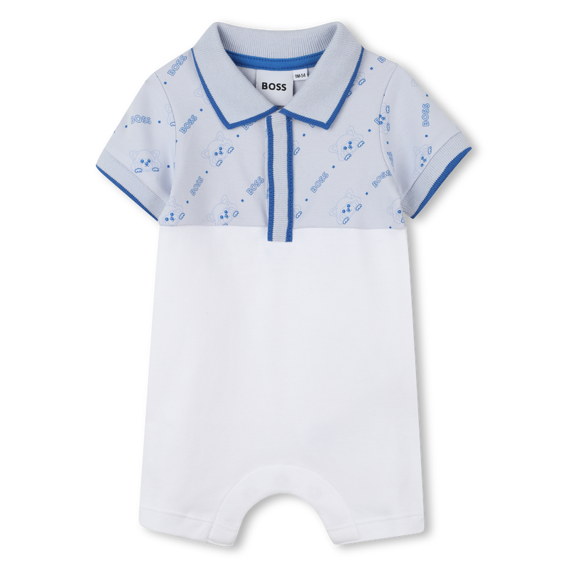 Short polo-neck romper BOSS 
                    BOY