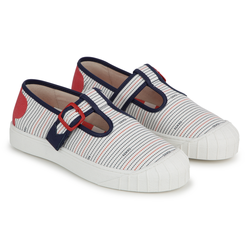 Canvas buckled sneakers KENZO KIDS 
                    UNISEX