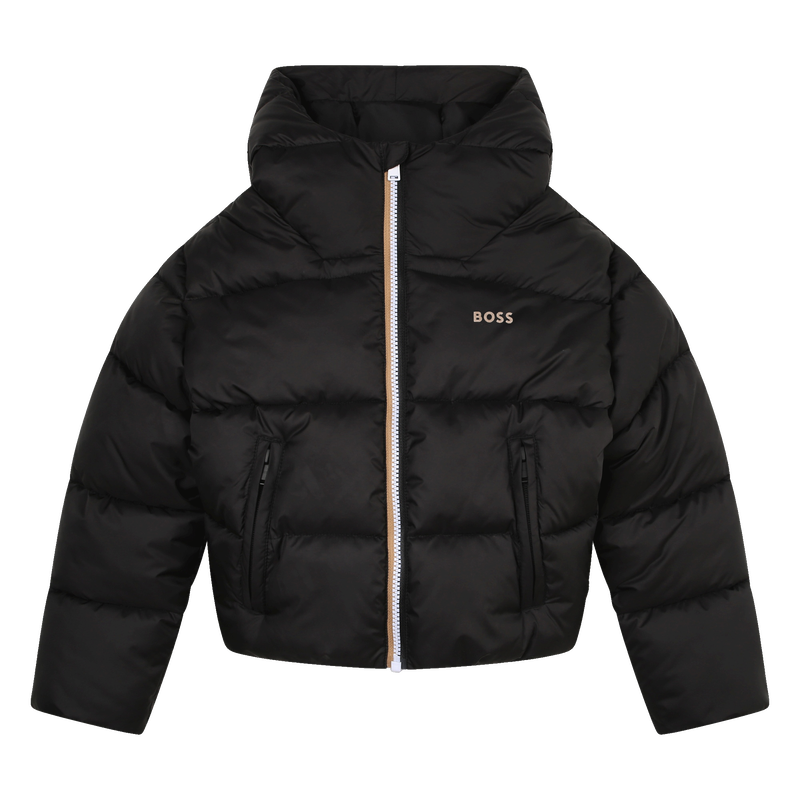 Zip-up hooded puffer BOSS 
                    GIRL