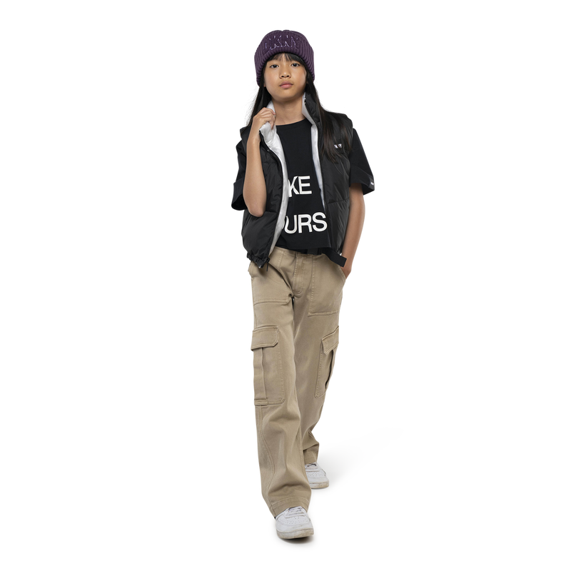 Cotton twill trousers DKNY 
                    GIRL