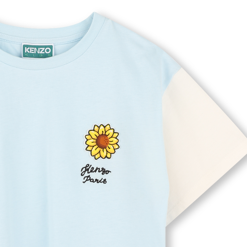T-shirt with contrast sleeves KENZO KIDS 
                    BOY