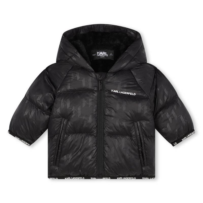 Hooded Puffer Jacket KARL LAGERFELD KIDS 
                    BOY