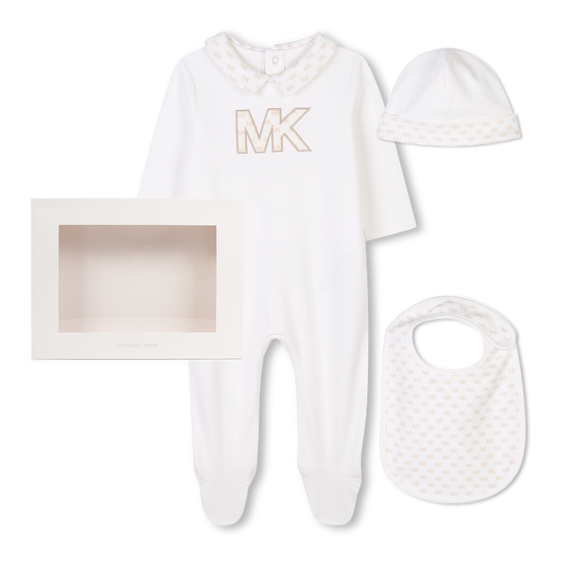 Cotton pajamas, hat and bib MICHAEL KORS 
                    UNISEX