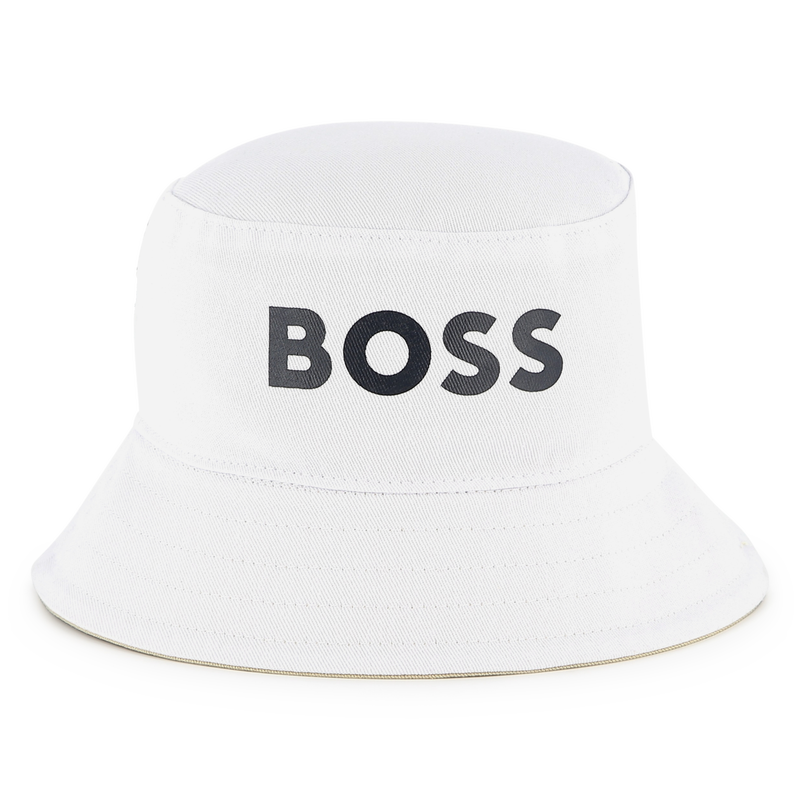 Reversible cotton bucket hat BOSS 
                    BOY