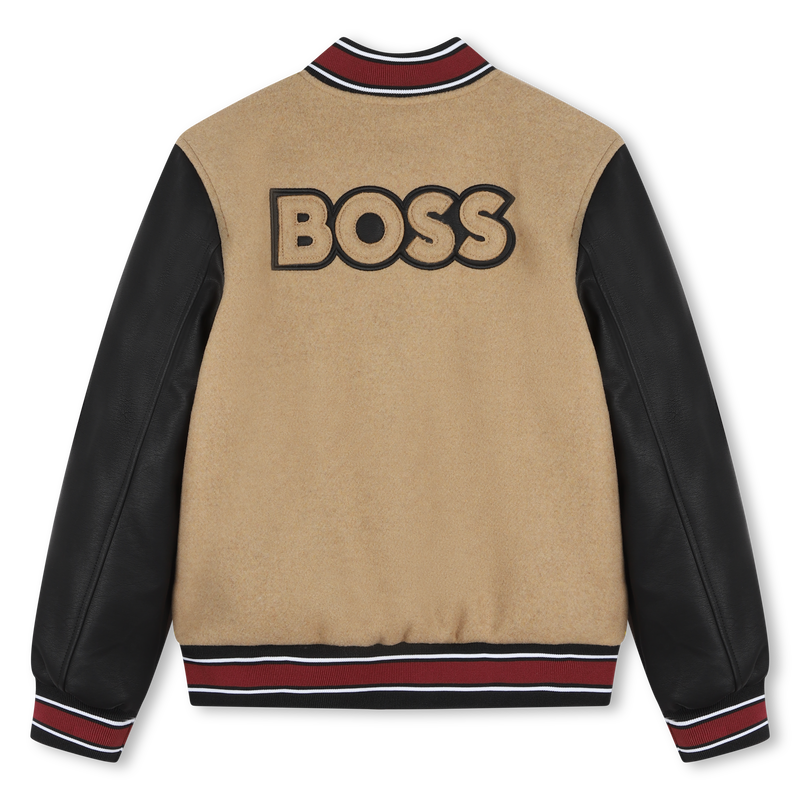 Wool-Blend Bomber Jacket BOSS 
                    BOY