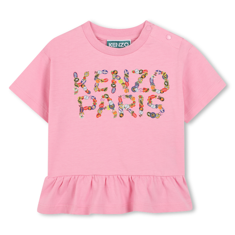Cotton T-shirt and leggings KENZO KIDS 
                    GIRL