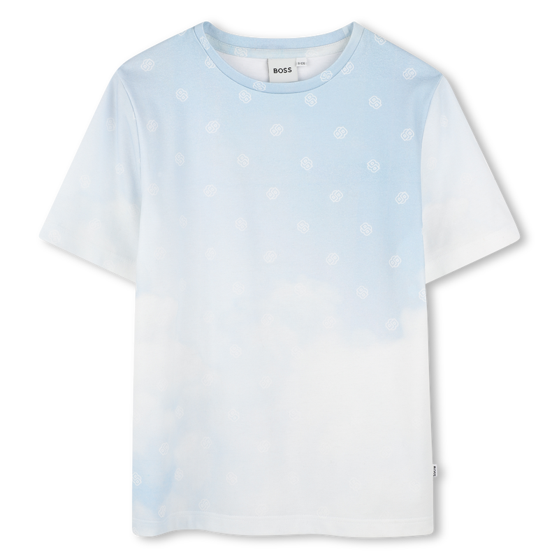Printed cotton T-shirt BOSS 
                    BOY