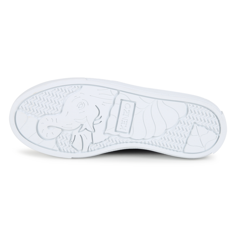 Embroidered Tiger Slip-On Sneakers KENZO KIDS 
                    UNISEX
