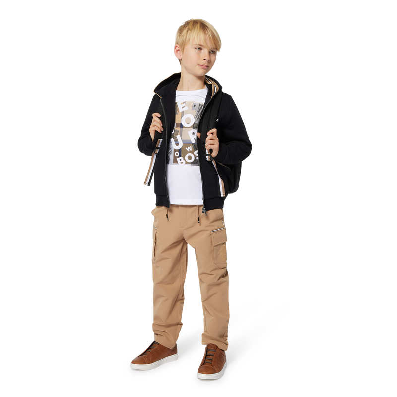 Hooded Zip-Up Cardigan BOSS 
                    BOY