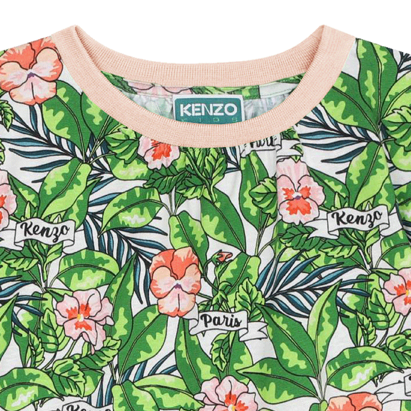 Short-sleeved dress KENZO KIDS 
                    GIRL