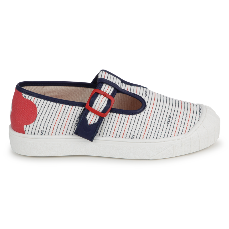 Canvas buckled sneakers KENZO KIDS 
                    UNISEX