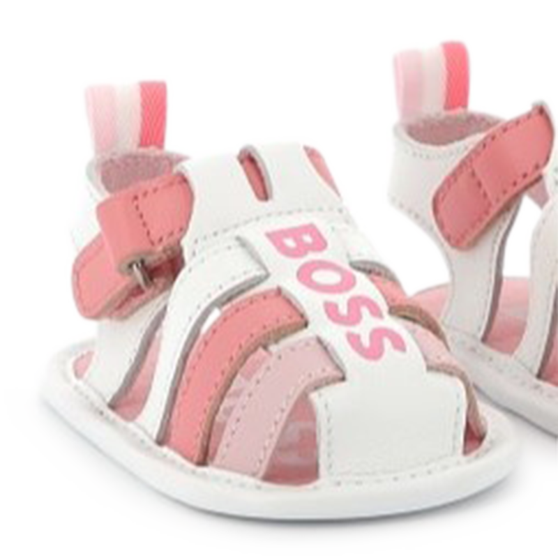 Velcro leather sandals BOSS 
                    GIRL
