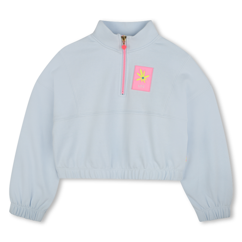 Zip-up fleece sweatshirt BILLIEBLUSH 
                    GIRL