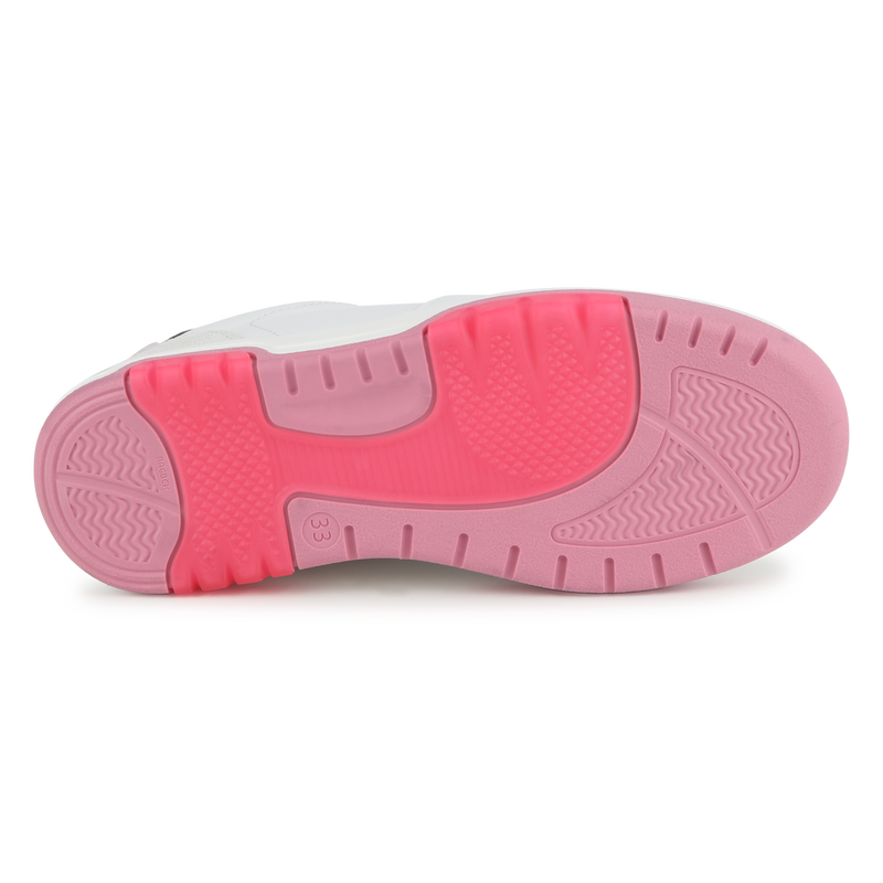 Low-Top Leather Sneakers KARL LAGERFELD KIDS 
                    GIRL