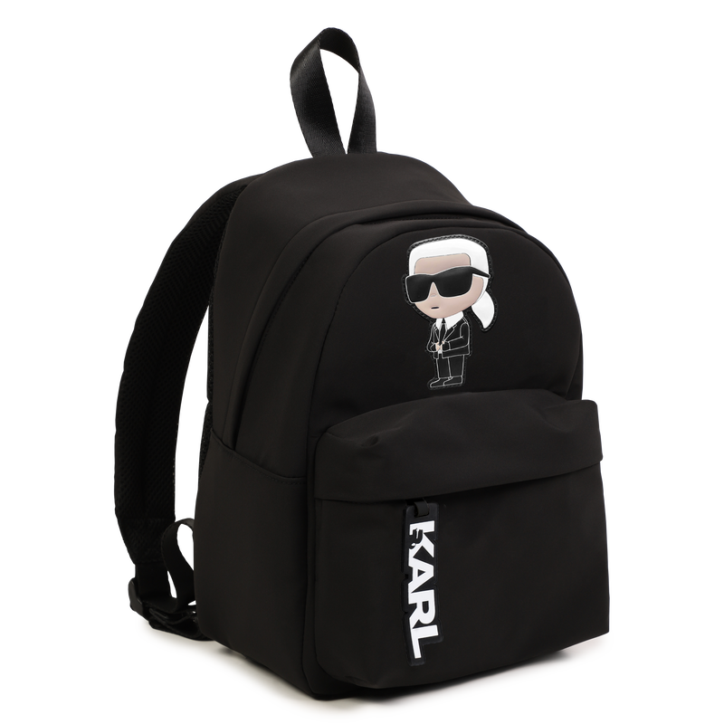Small backpack with badge KARL LAGERFELD KIDS 
                    GIRL