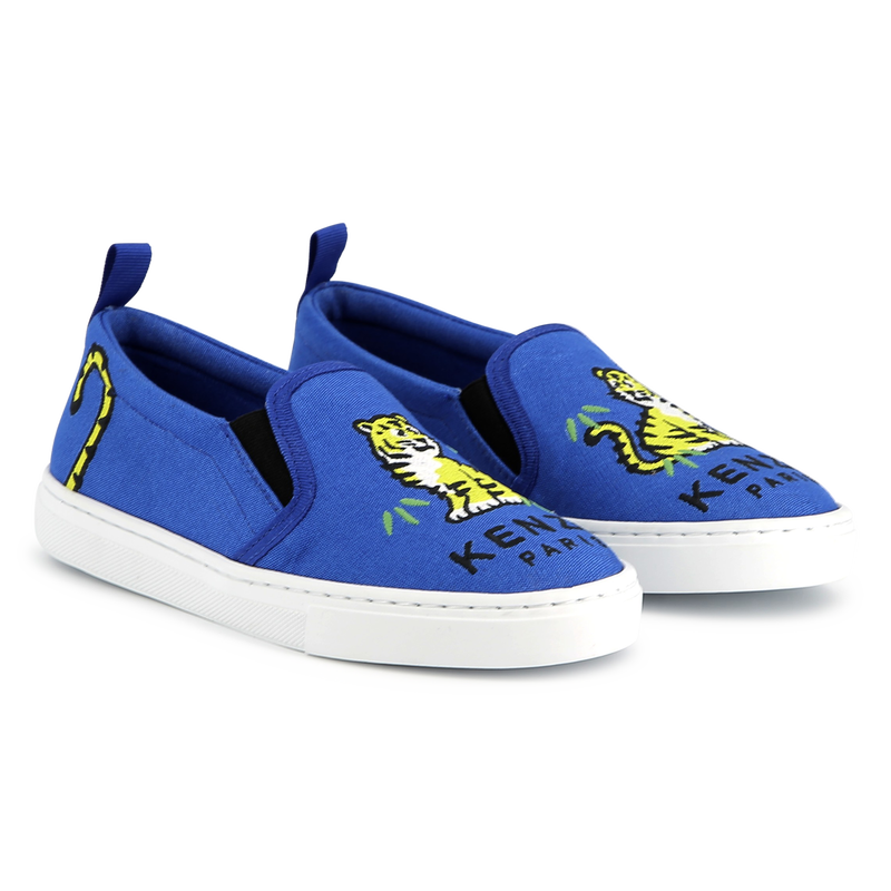 Elasticated canvas sneakers KENZO KIDS 
                    UNISEX