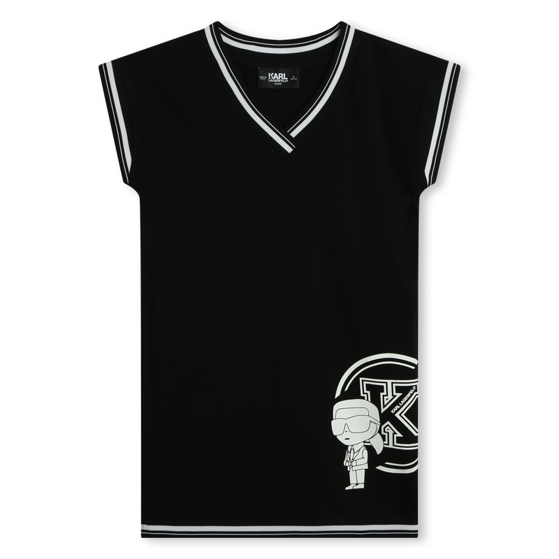 Straight Printed Dress KARL LAGERFELD KIDS 
                    GIRL