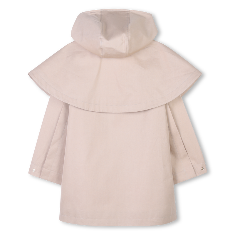 Hooded gabardine trench coat CHLOE 
                    GIRL