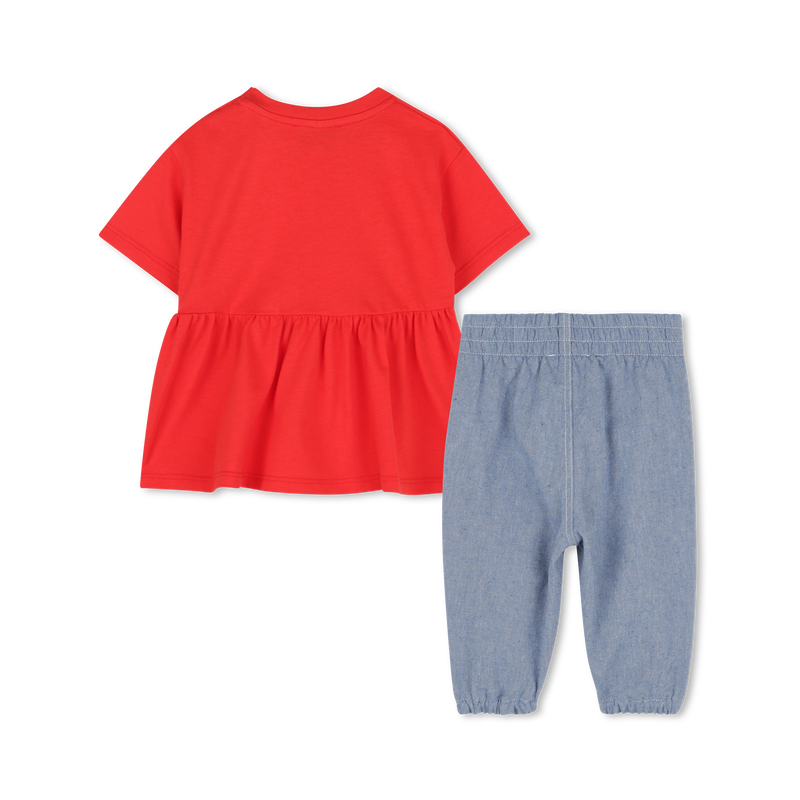 Trousers and blouse set KENZO KIDS 
                    GIRL
