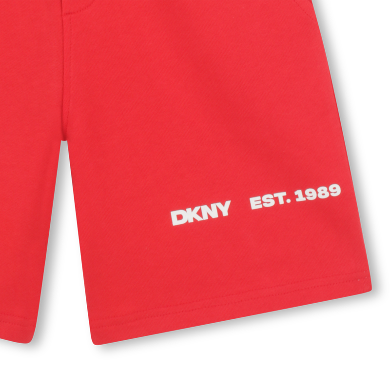 Cotton fleece Bermuda shorts DKNY 
                    BOY