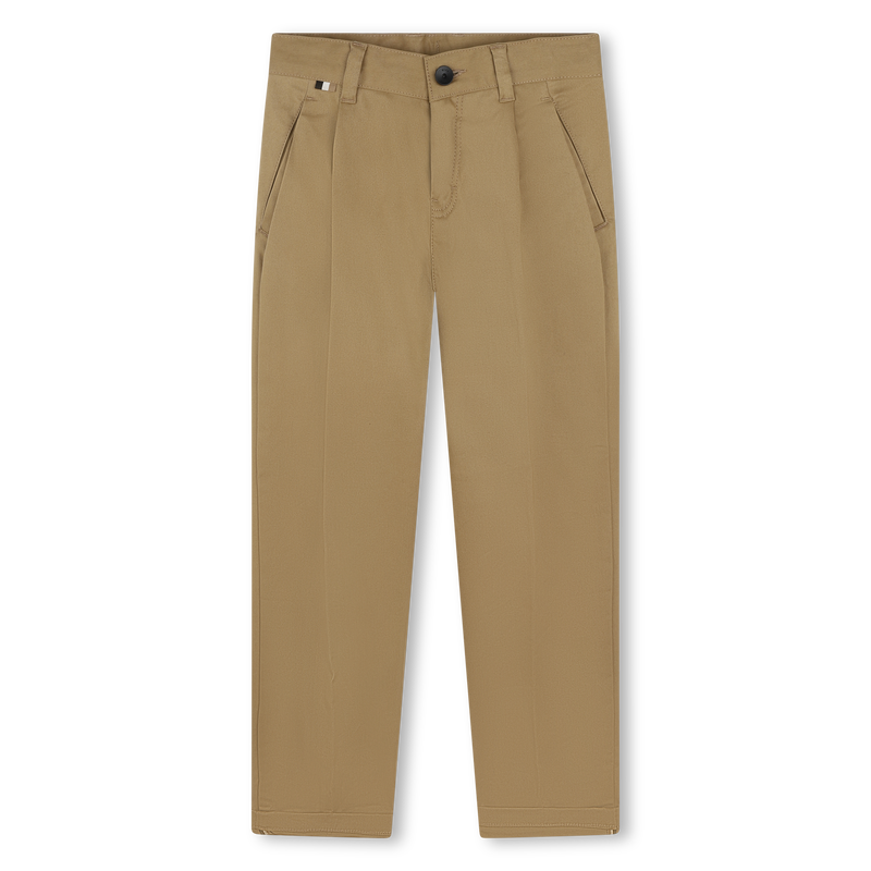 Plain Twill Chino Trousers BOSS 
                    BOY