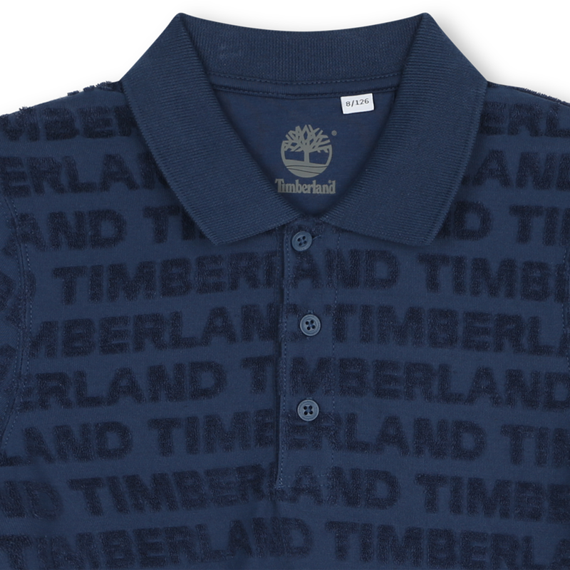 Short-Sleeved Terry Polo Shirt TIMBERLAND 
                    BOY