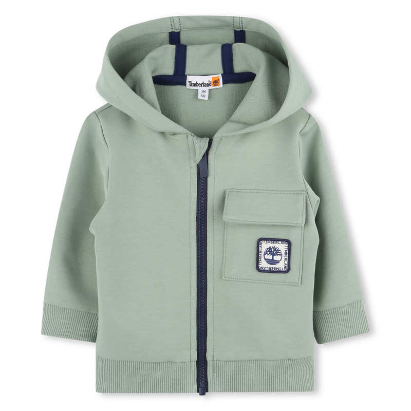Hooded fleece cardigan TIMBERLAND 
                    BOY