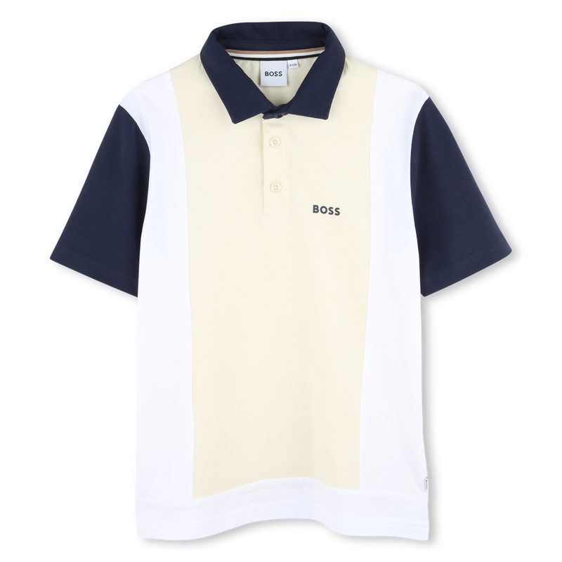 Short-sleeved cotton polo BOSS 
                    BOY