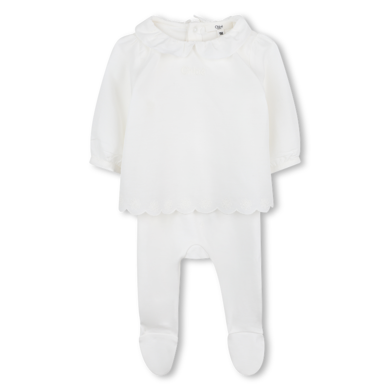 Layered bi-material pajamas CHLOE 
                    GIRL
