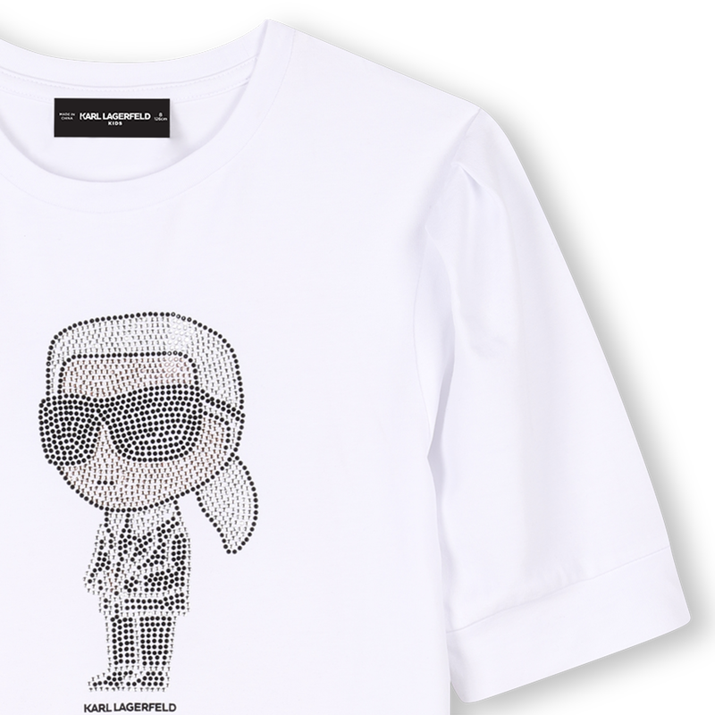 Short-sleeved dress KARL LAGERFELD KIDS 
                    GIRL