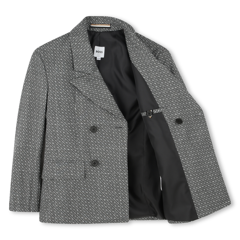 Checked Suit Jacket BOSS 
                    BOY
