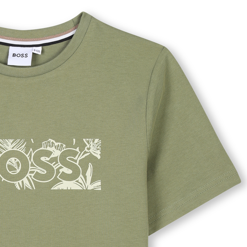 Short-sleeved cotton T-shirt BOSS 
                    BOY