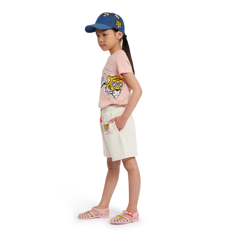 Fleece running shorts KENZO KIDS 
                    GIRL
