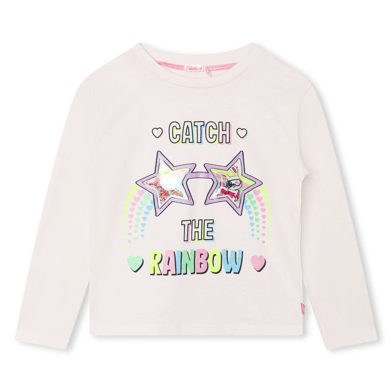 Cotton graphic long-sleeve BILLIEBLUSH 
                    GIRL