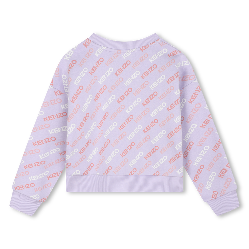 Cotton Fleece Sweatshirt KENZO KIDS 
                    GIRL